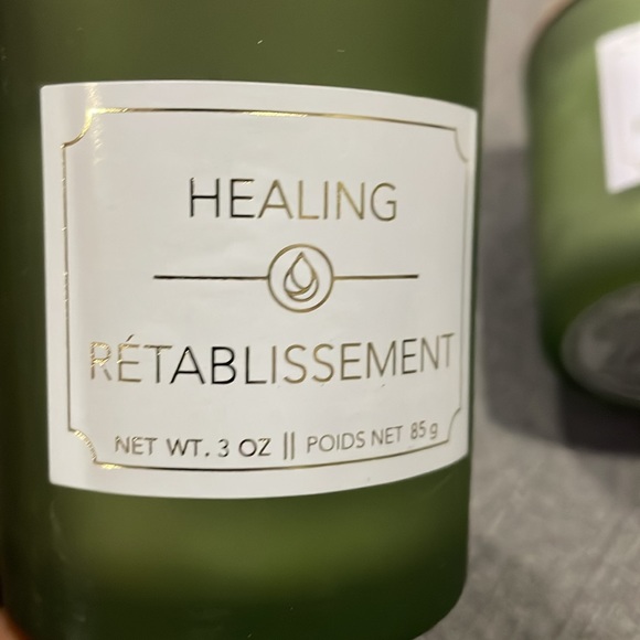Healing Retablissement Healing One Wick 2 Candles in Frosted Green .3oz - Picture 2 of 6